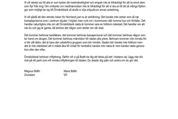 Örnsköldsvik behöver fler människor