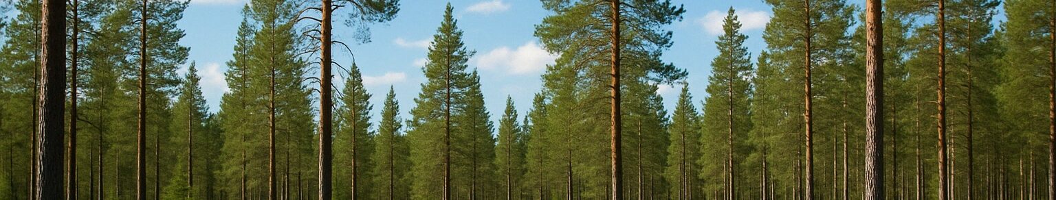 A woods in the summer